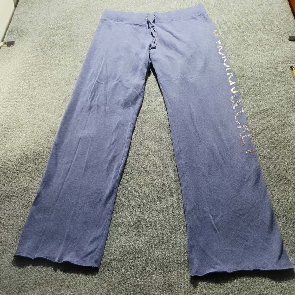 Victoria's Secret Supermodel Essentials L/G Purple Rhinestone Sweatpants
